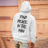 Men's Find Peace In The Rain Printed Gym Hoodie